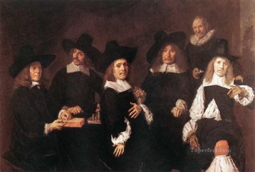フランス・ハルス Painting - 摂政の肖像画 オランダ黄金時代 フランス・ハルス